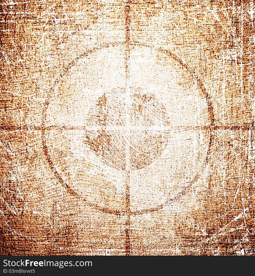 Abstract target on grunge background