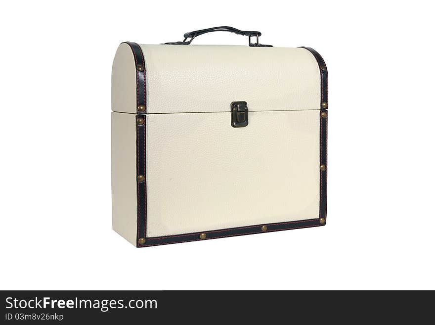 Retro Suitcase on white backround