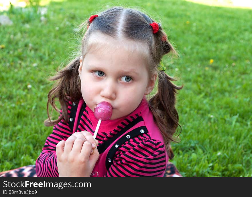 Little Girl With Candy