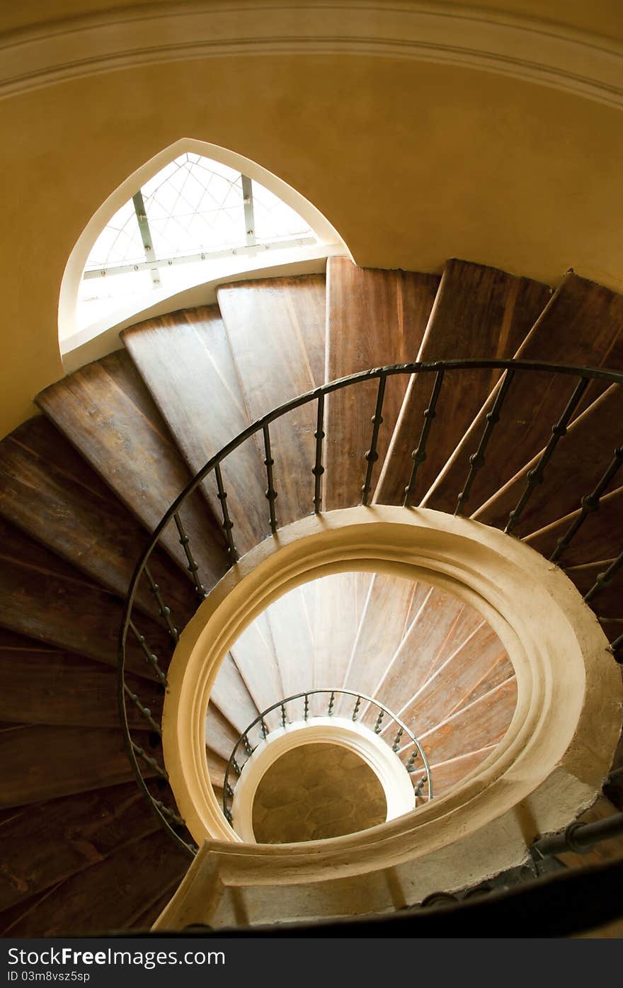 Nice staircase  in historic cathedral