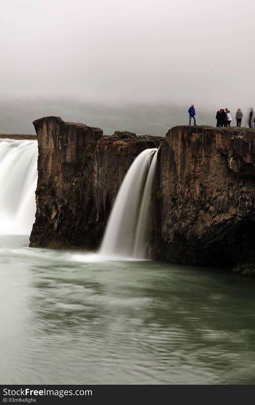 The Godafoss is one of the most spectacular waterfalls in Iceland. It is located in the Mývatn district of North-Central Iceland at the beginning of the Sprengisandur highland road. The water of the river Skjálfandafljót falls from a height of 12 meters over a width of 30 meters. The Godafoss is one of the most spectacular waterfalls in Iceland. It is located in the Mývatn district of North-Central Iceland at the beginning of the Sprengisandur highland road. The water of the river Skjálfandafljót falls from a height of 12 meters over a width of 30 meters