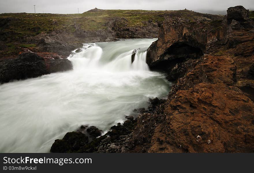 Godafoss waterfall in Iceland