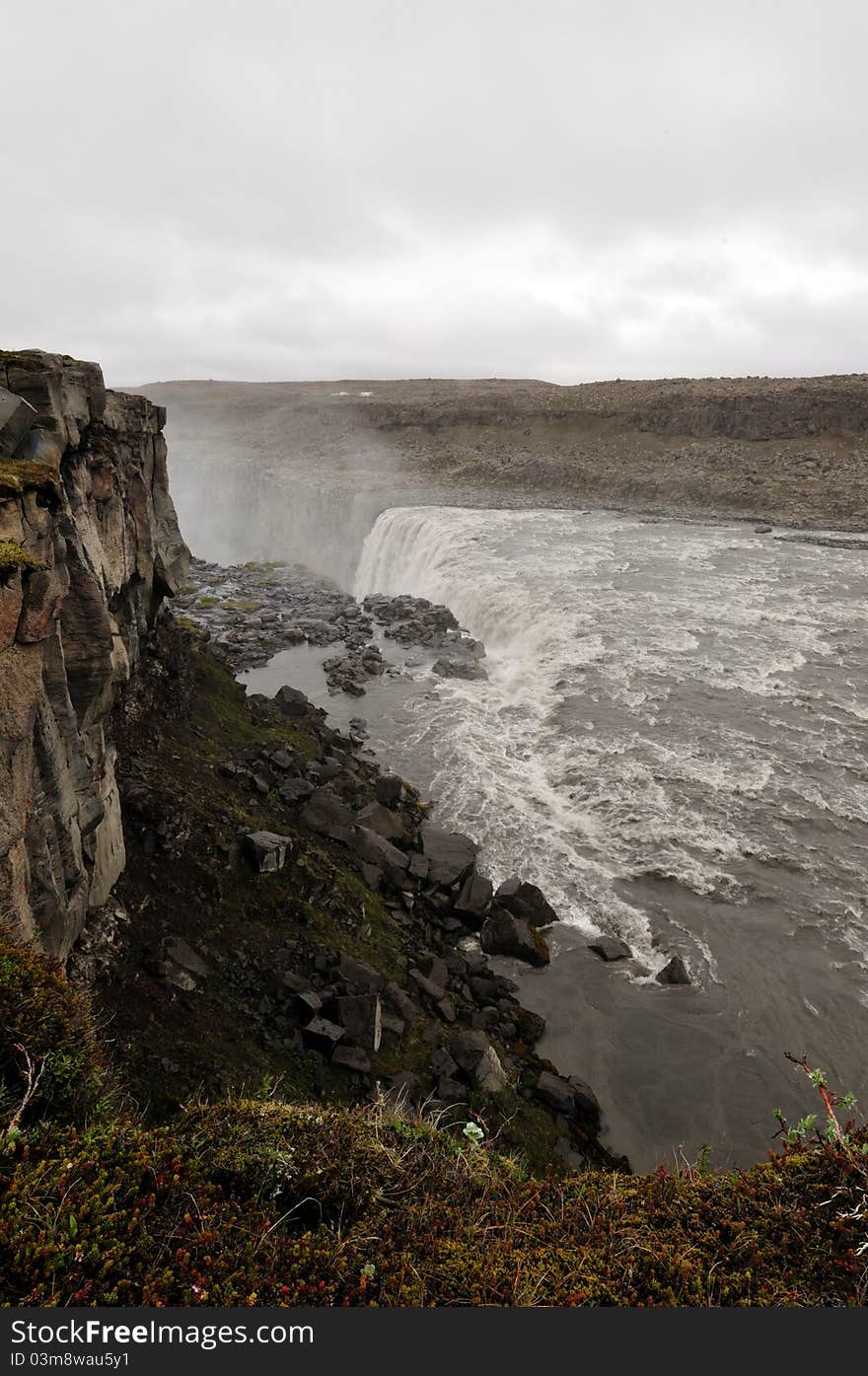 Dettifoss waterfall in Northeast Iceland