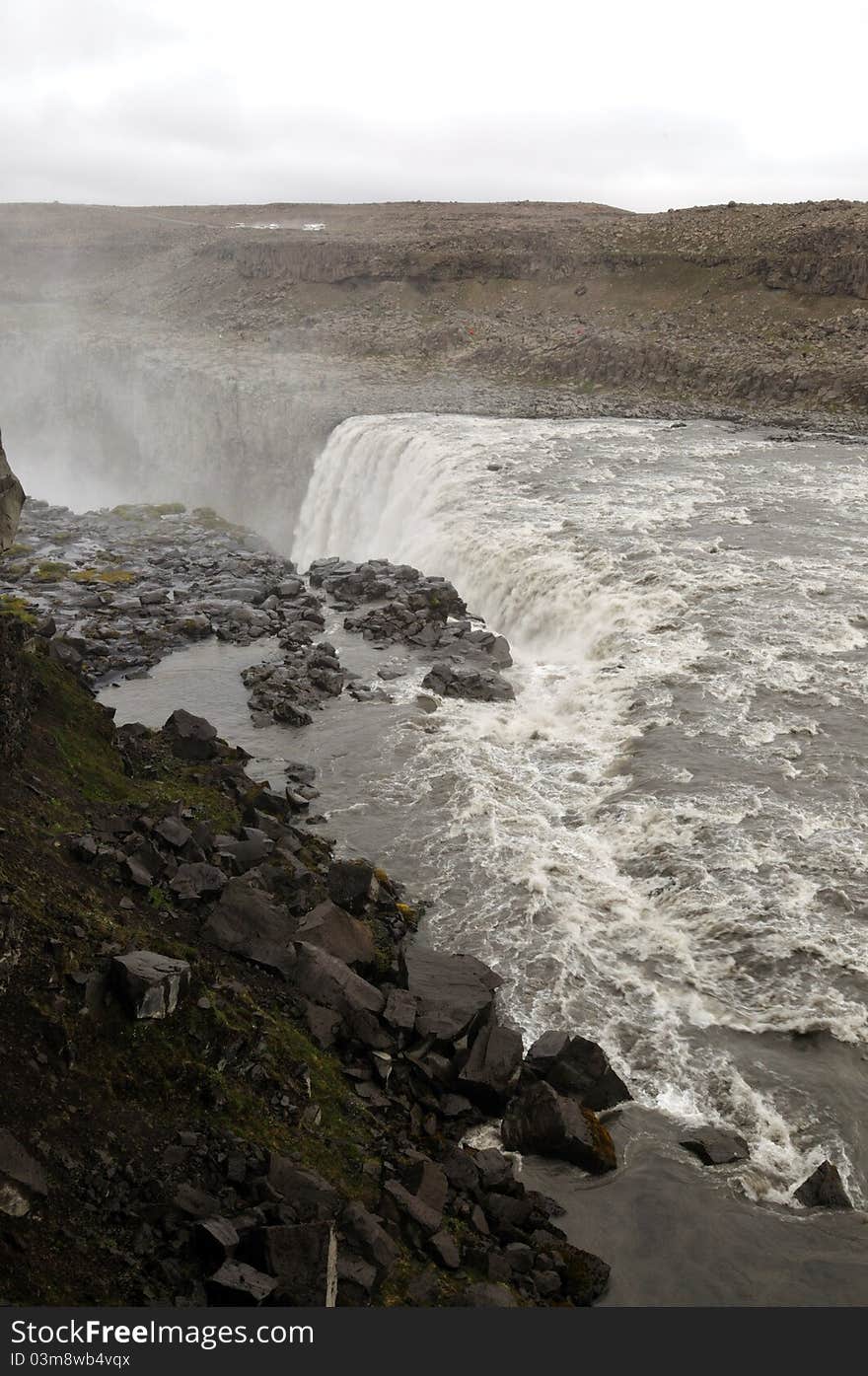 Dettifoss waterfall in Northeast Iceland