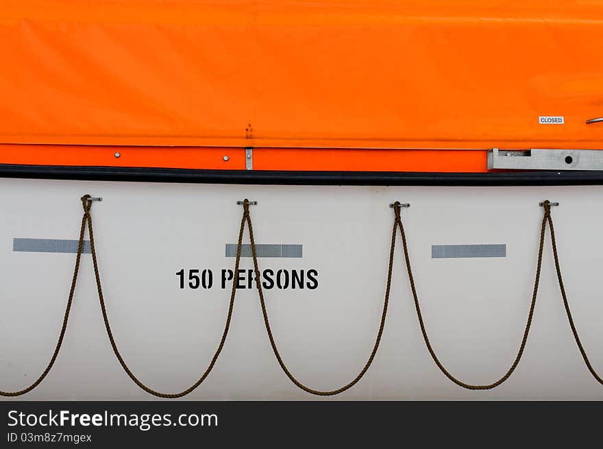 Lifeboat closeup