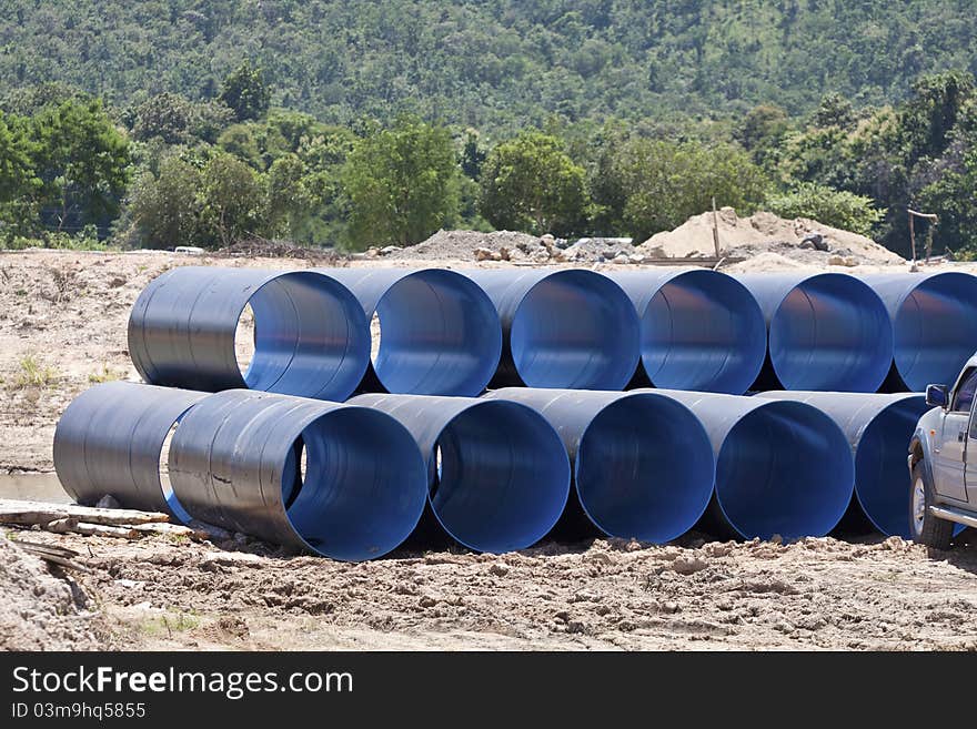 Drain steel pipes