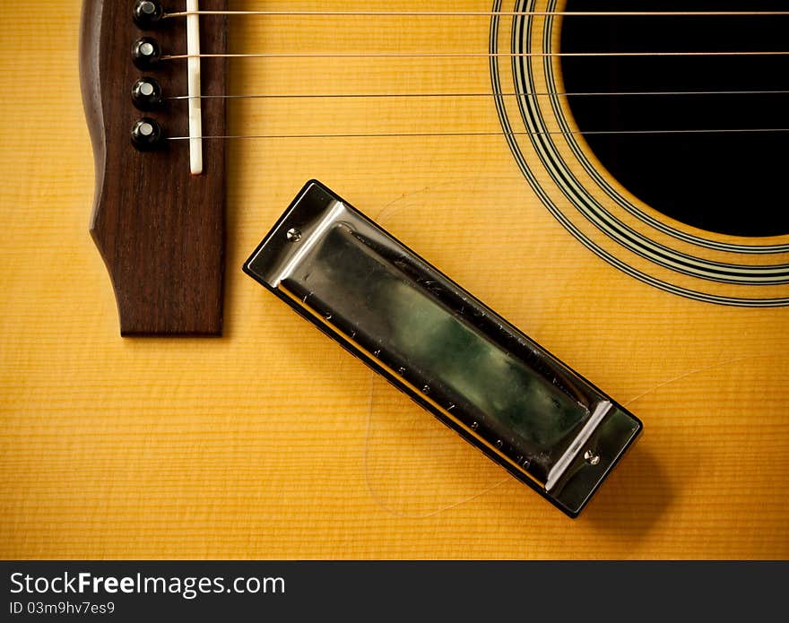 Harmonica and acoustic guitar