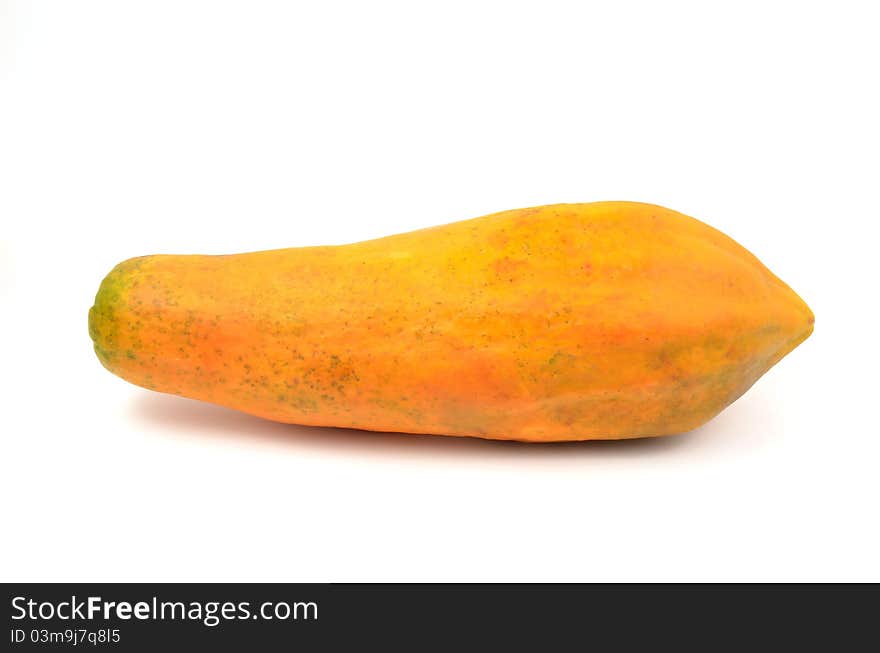 Papaya isolated