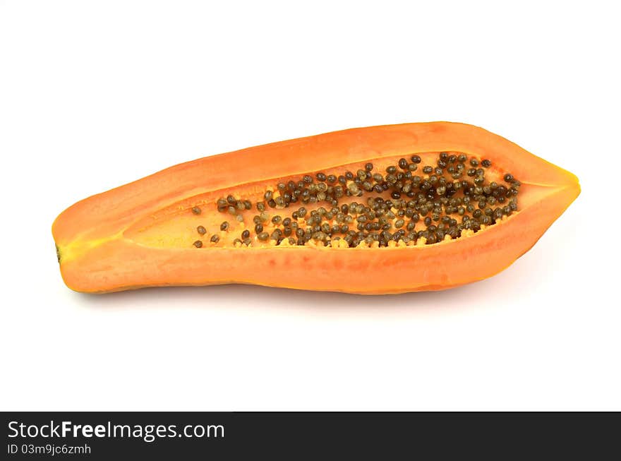 Papaya isolated