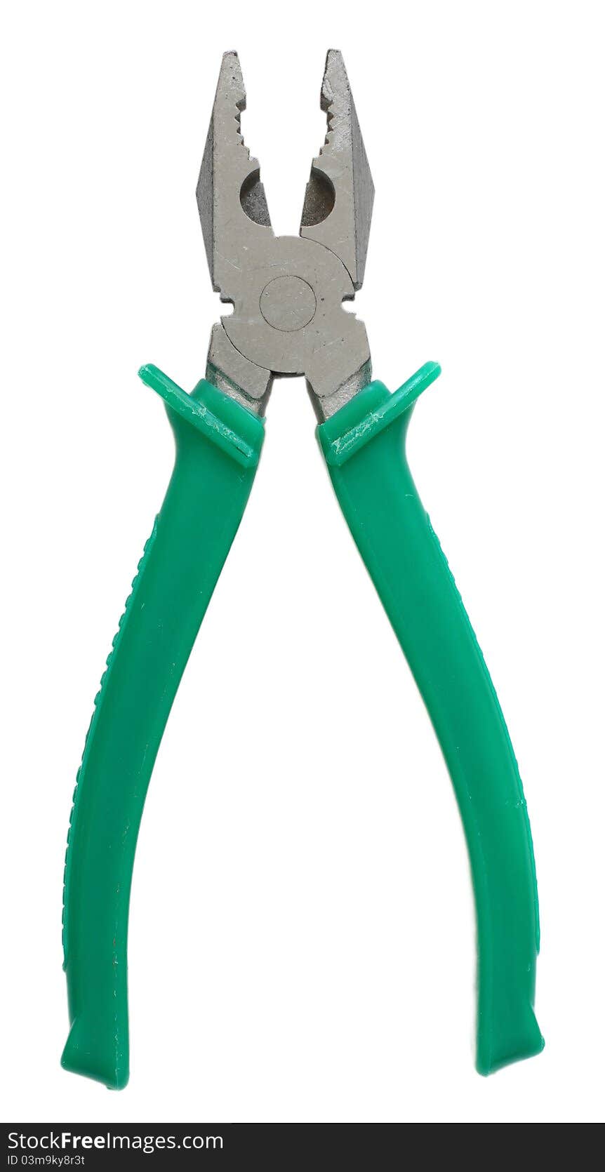 Pliers on a white background