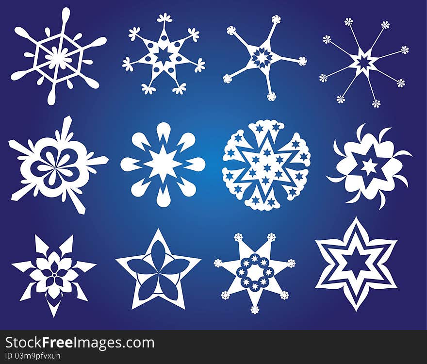 Christmas Card Stars Gift Background  Illustration