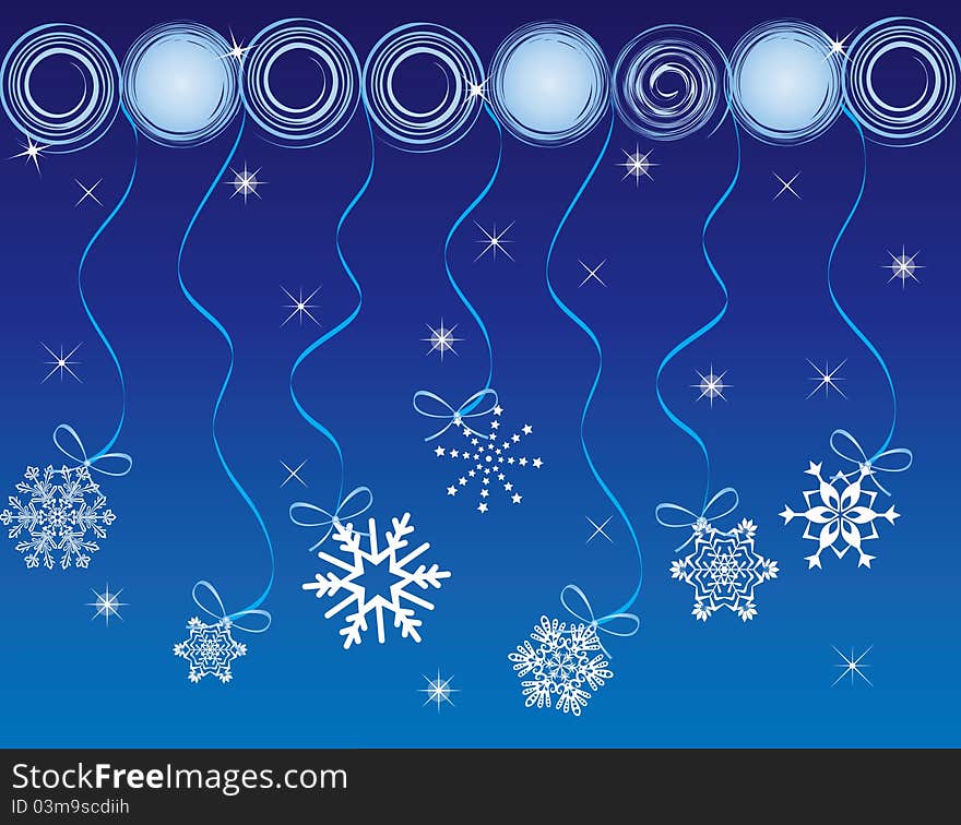 Christmas card snow gift background  illustration