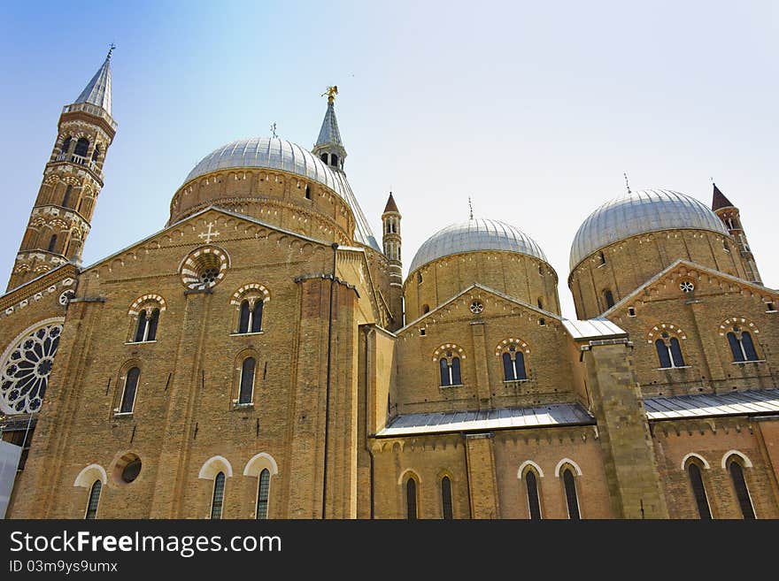 The towers of the Basilica of Saint Anthony of Padua