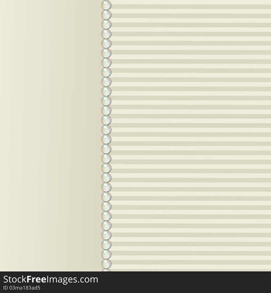 Background with pearls for text