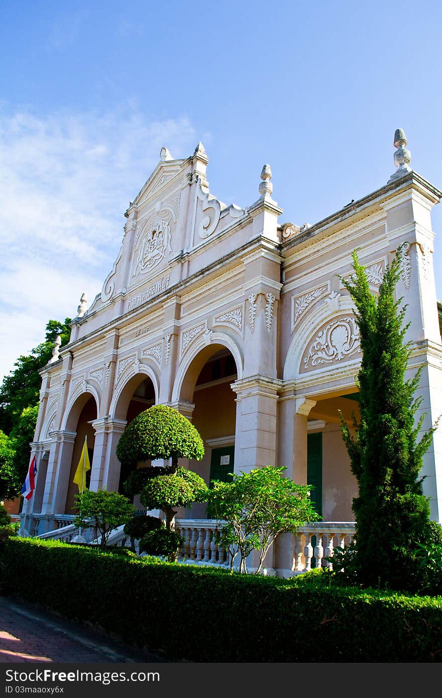 Court and sky of thailand. Court and sky of thailand