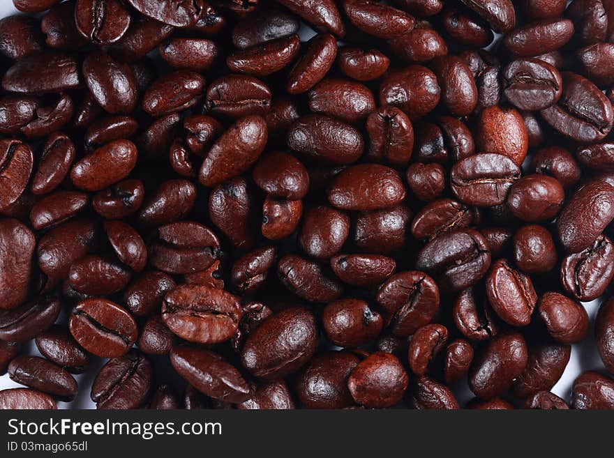 Coffee Beans Macro Background