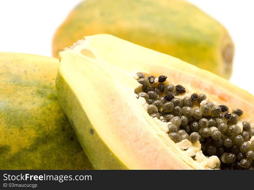 Papaya close up