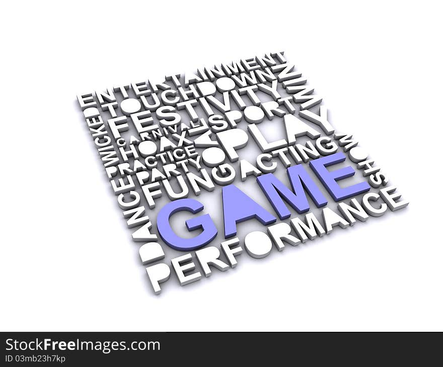 Game letters design art image. Game letters design art image