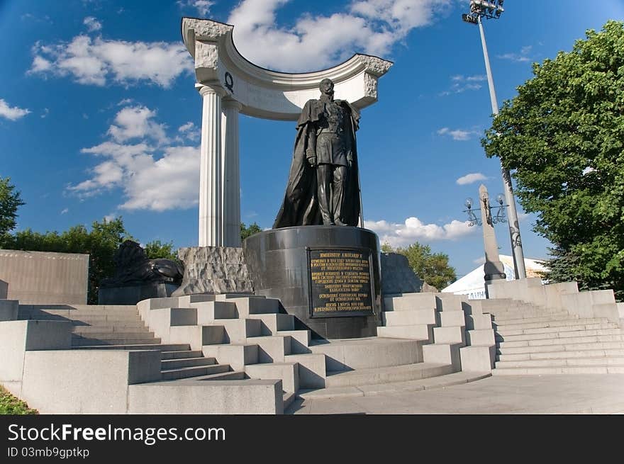 Monument to the Liberator emperor Alexander 2. Moscow