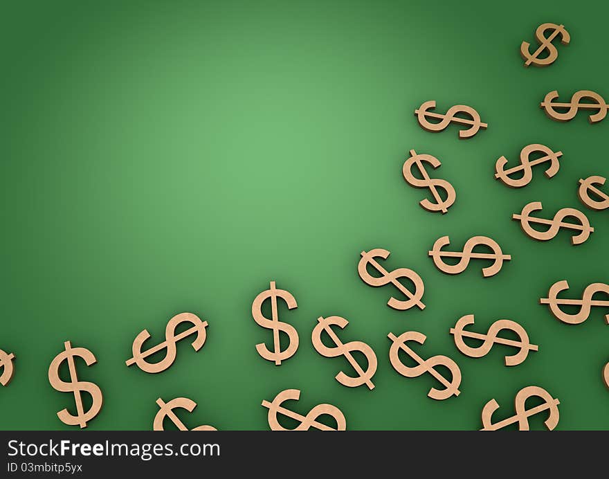 Dollar symbol background