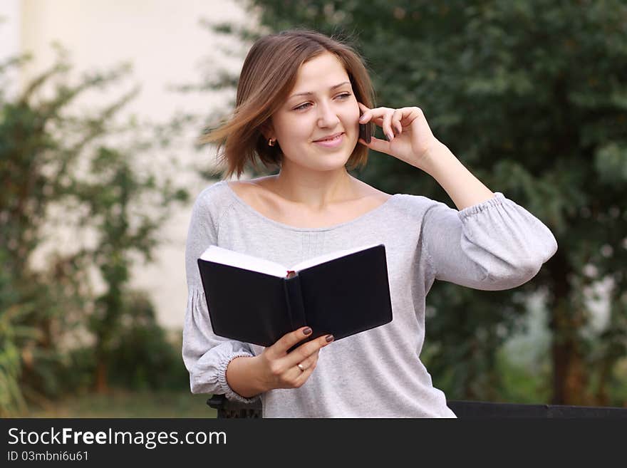 Woman Calling By Phone