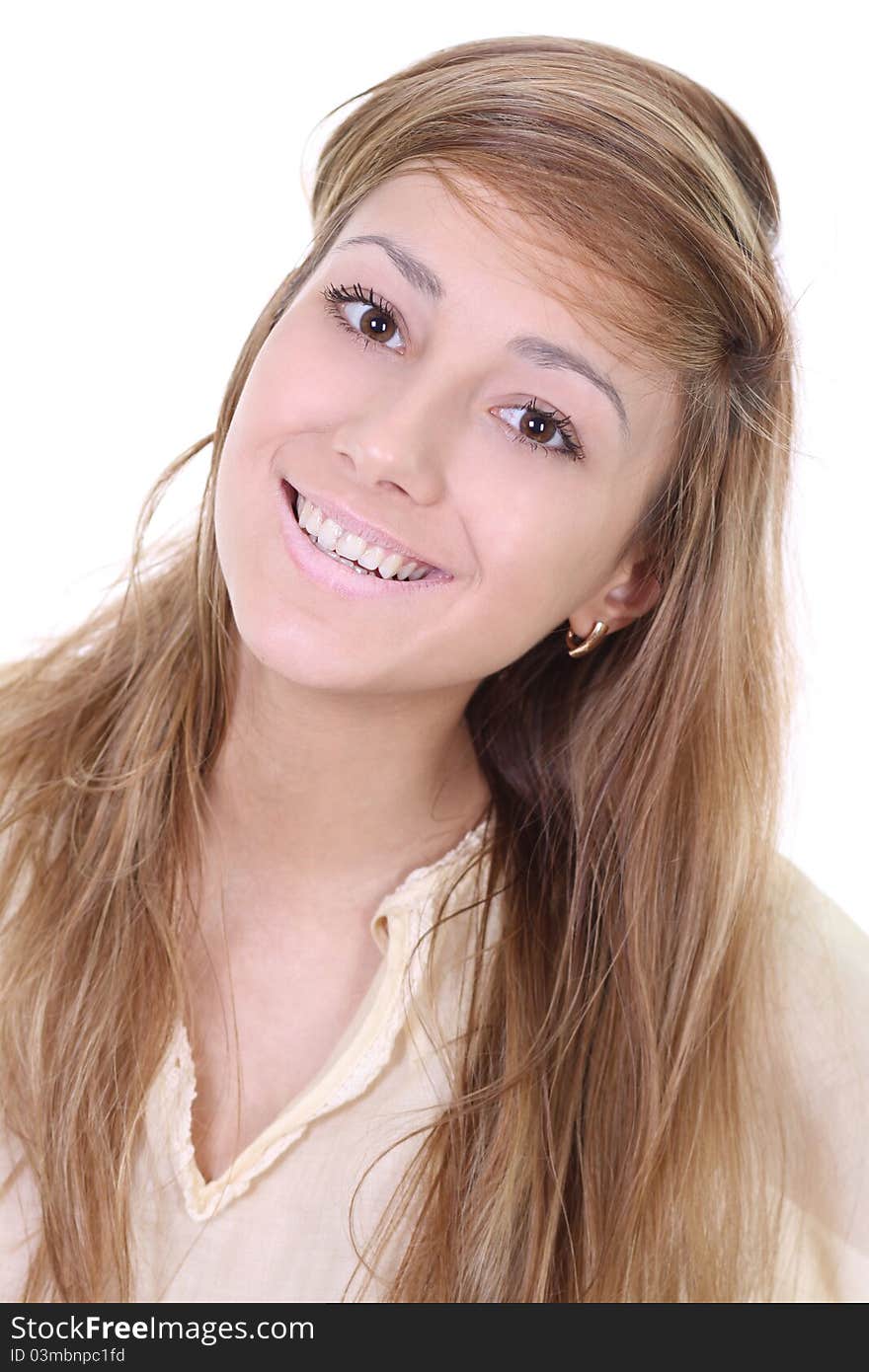 Portrait of beautiful woman - studio