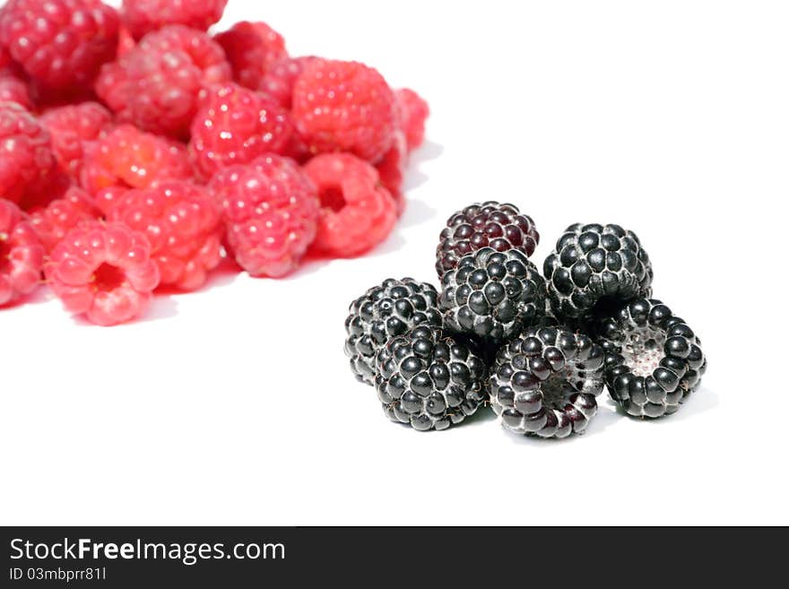 Black And Red Raspberries