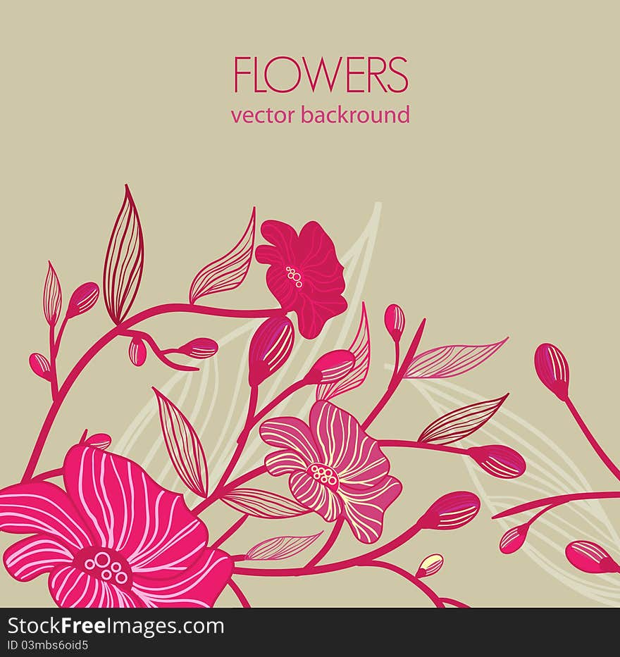 Abstract floral background