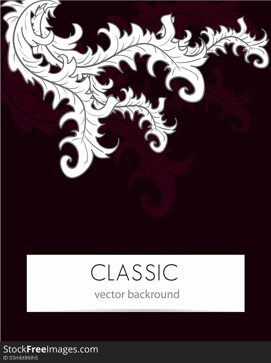 Vector dark background with white pattern. Vector dark background with white pattern