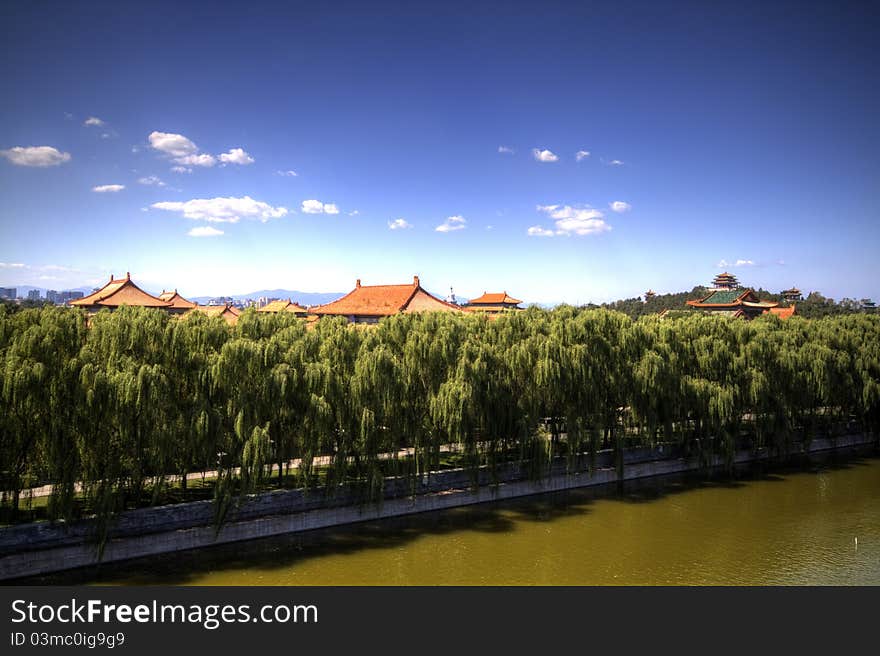 The Forbidden City in China,the Imperial Palace.