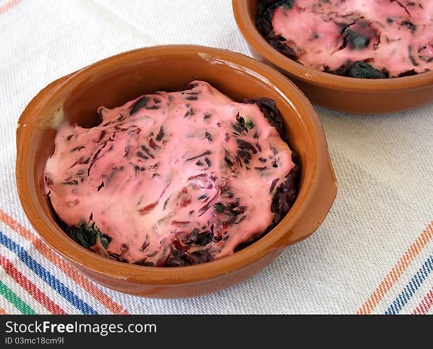 Beet baked with prunes,cinnamon, vanilla and suar cream. Beet baked with prunes,cinnamon, vanilla and suar cream.