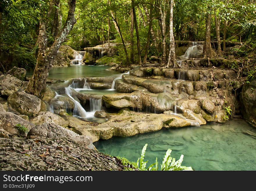 Erawan waterfall