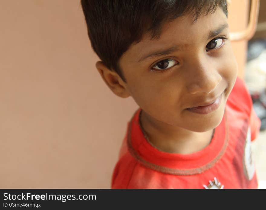 Smiling Indian Cute Little Boy. Smiling Indian Cute Little Boy