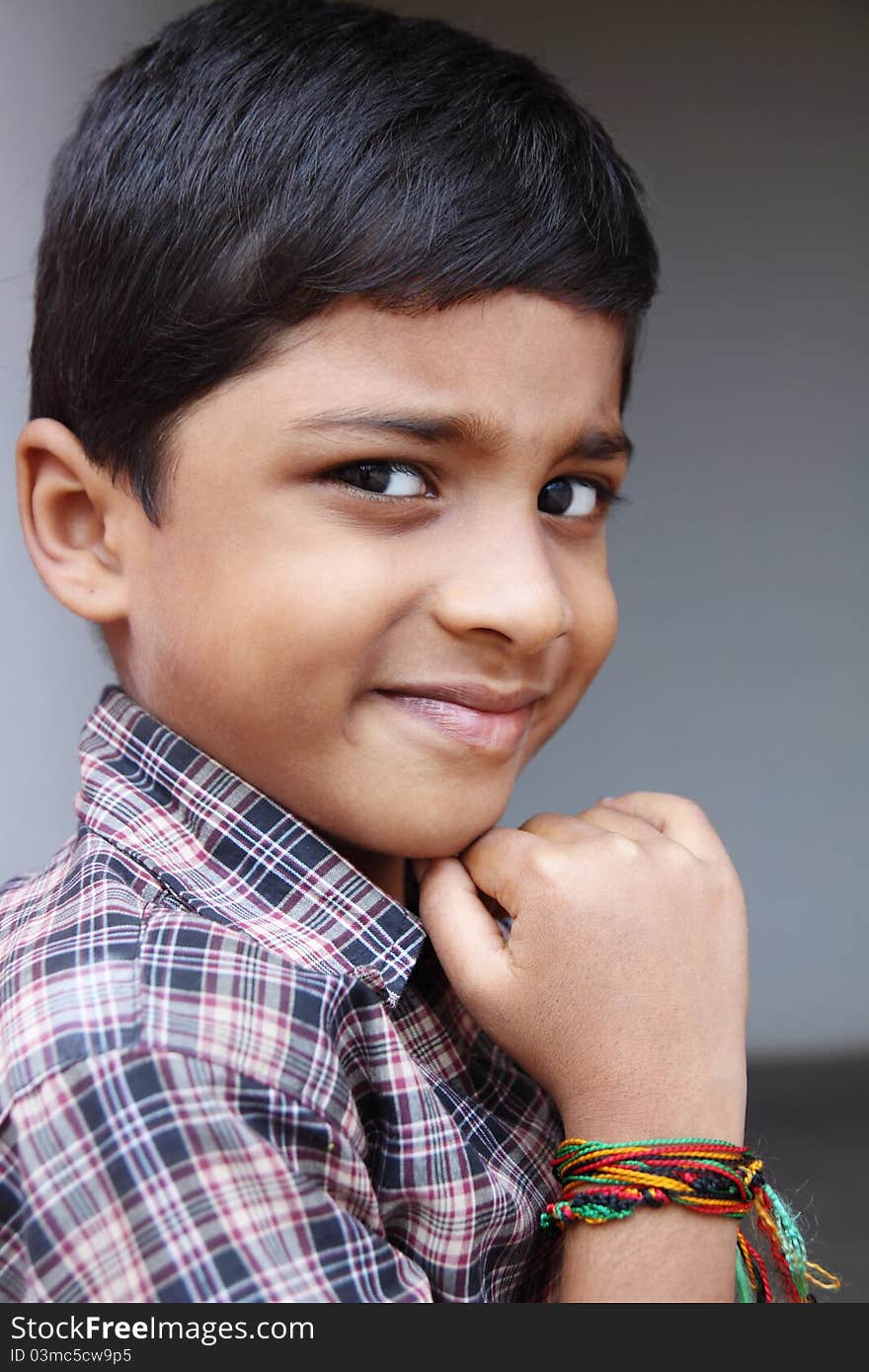 Similing Indian Little Boy