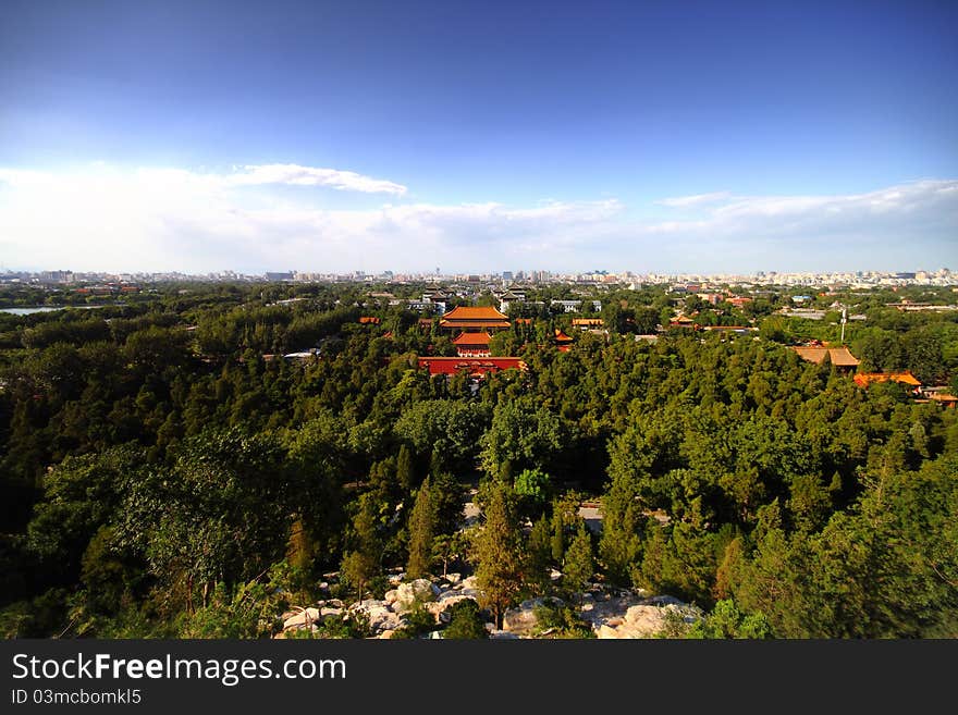 The Forbidden City in China,the Imperial Palace.