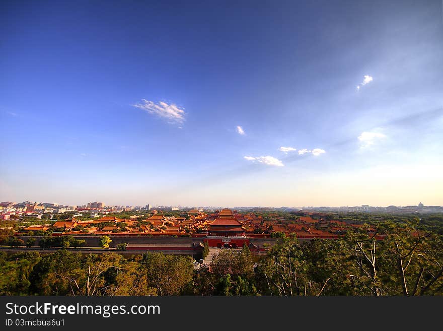 The Forbidden City in China,the Imperial Palace.