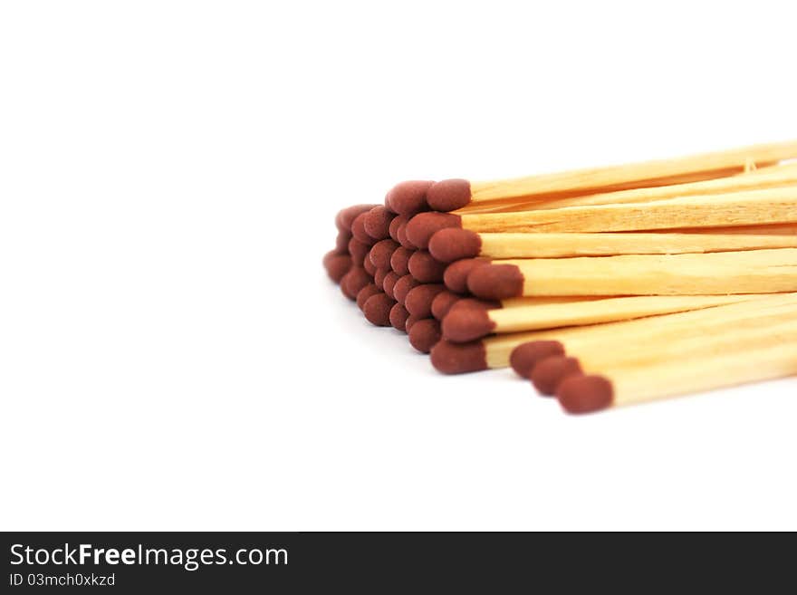 Matches isolated on white background.