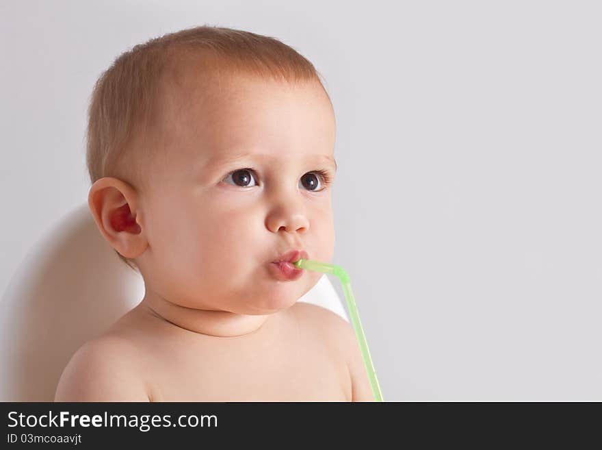 Baby drinking