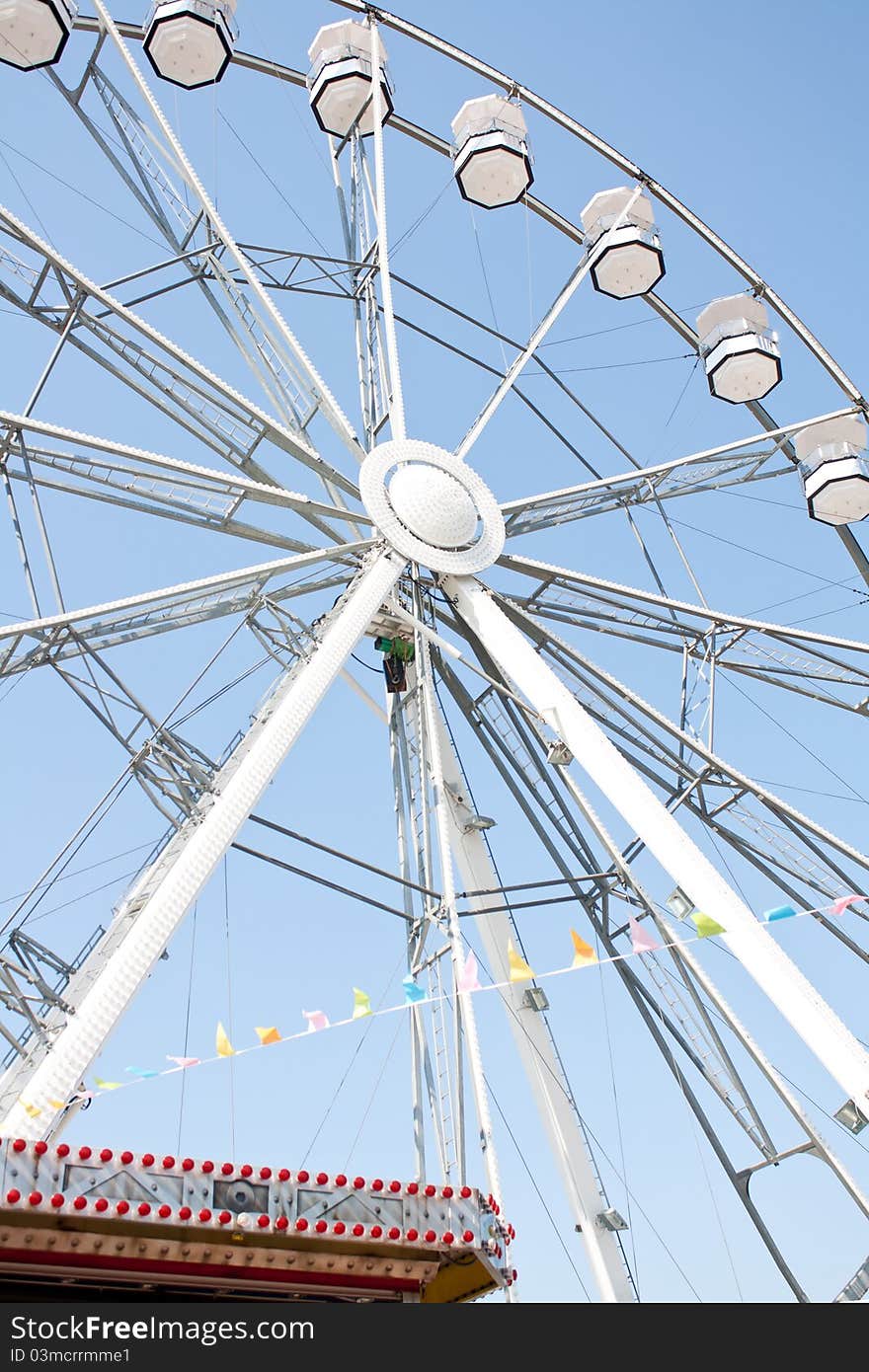 Details of a ferris wheel