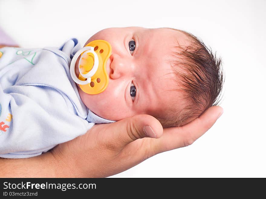 Cute newborn portrait