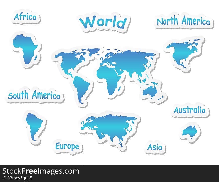 World Map Icons