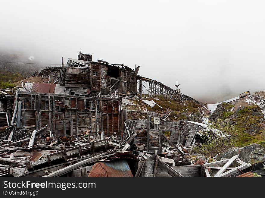 Old abandoned mine in Alaska