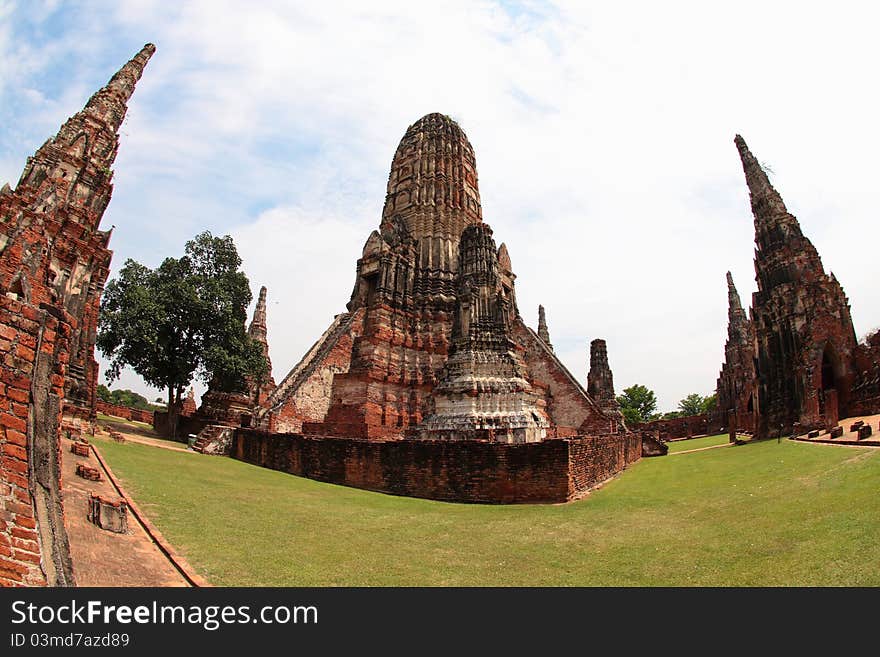 Khmer temple in Ayutthaya