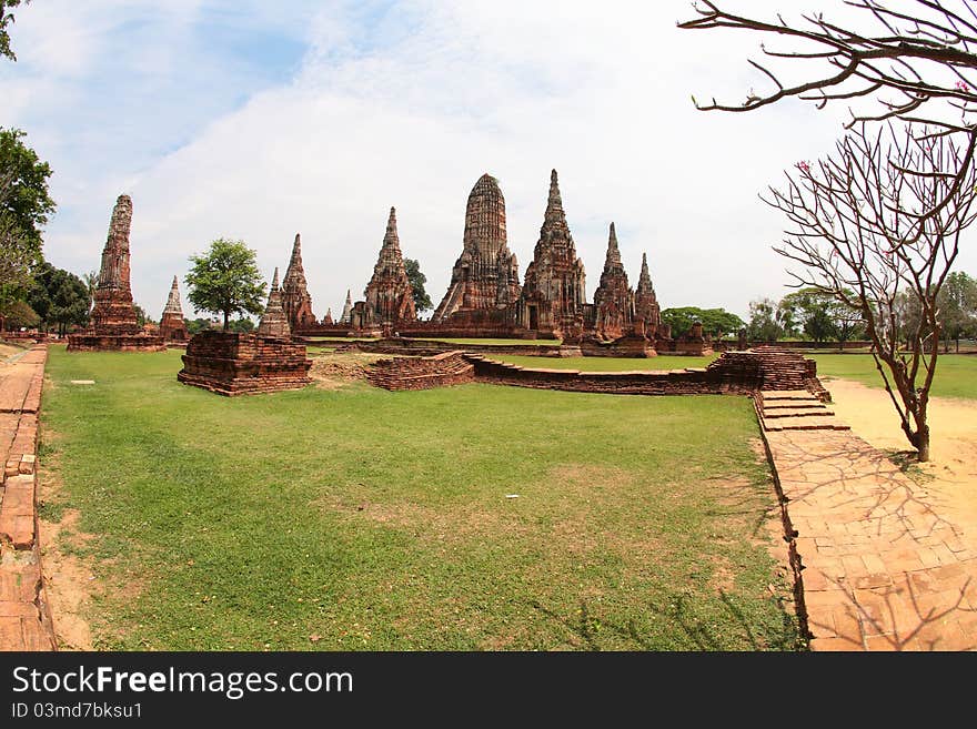 Khmer temple in Ayutthaya