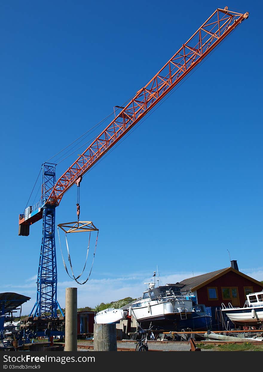 Boat Lifting Crane