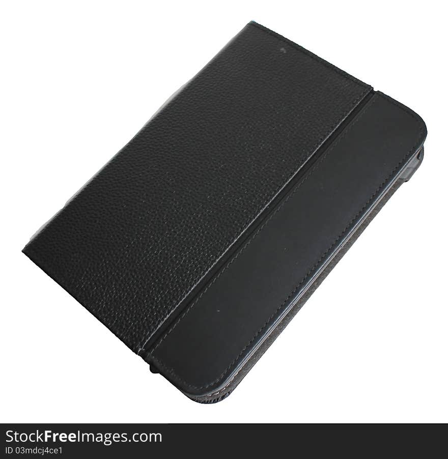 Black leather cover