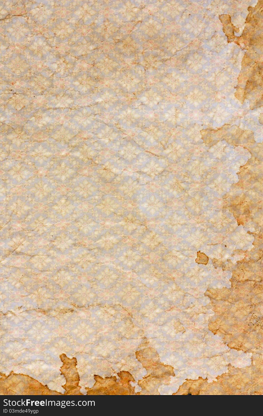 Classic crumpled vintage paper background