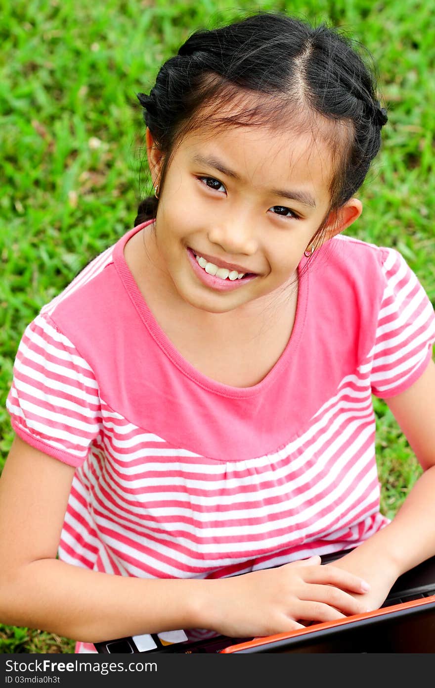 Closeup Portrait Of Cute Young