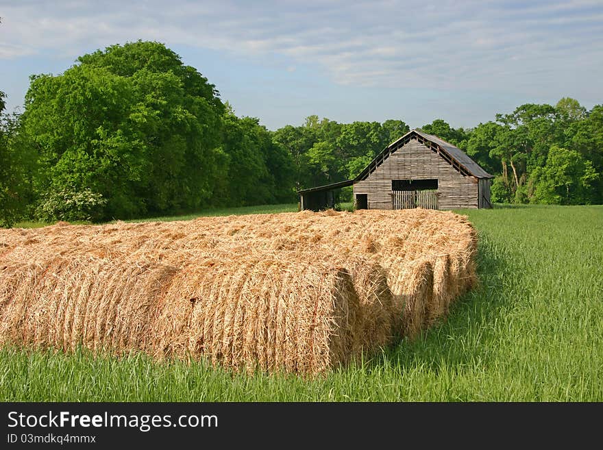 Hay Rolls & Barn