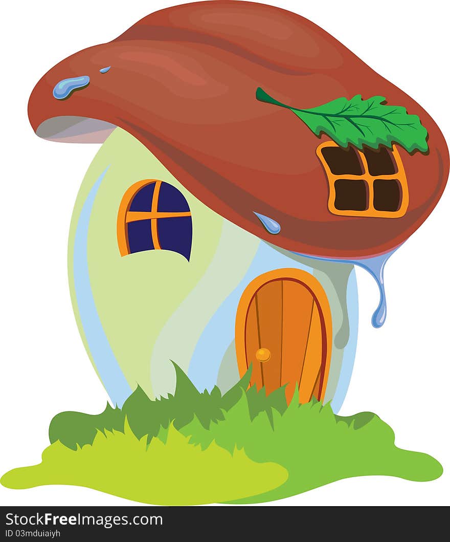 Fairy mushroom as a home for fabulous people